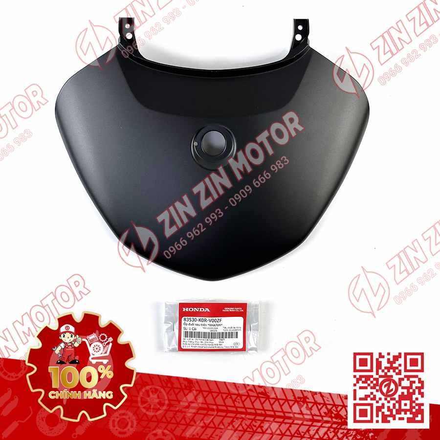 Ốp Đuôi Sau, Mu Rùa SH 2024, SH 160i 2024, SH125i 2024 Đen Nhám 83530K0RV00ZF Chính Hãng