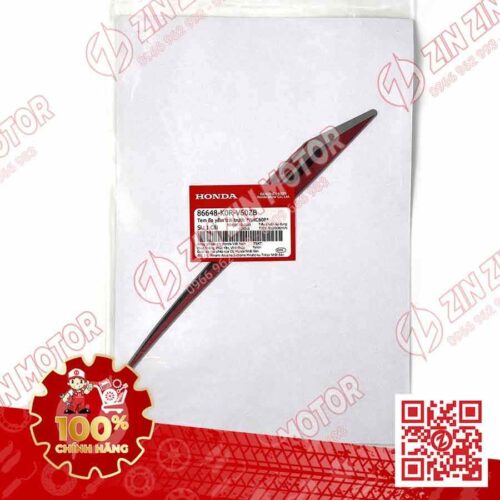 Alternative view of Tem Cánh Yếm, Bửng Trái SH 2024, SH 160i 2024, SH125i 2024 Đỏ Nền Xám 86648K0RV60ZB Chính Hãng