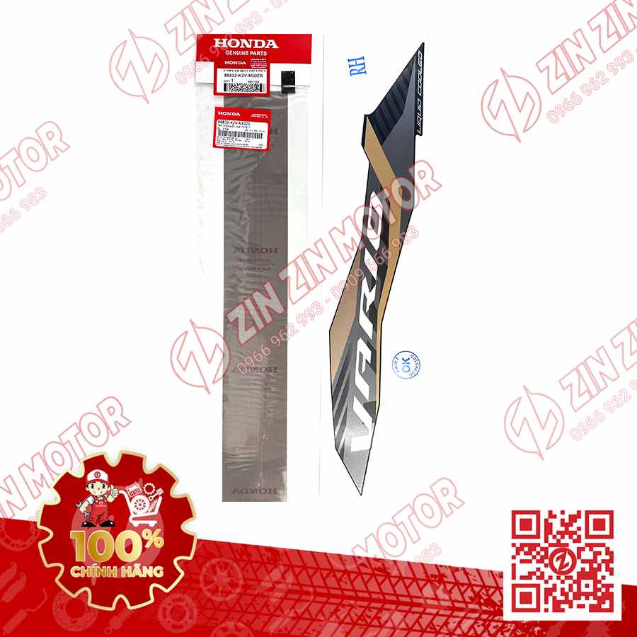 TEM CHỮ VARIO DÁN ỐP SƯỜN VARIO 125 2023 2024 PHẢI 86832K2VN50ZB CHÍNH HÃNG