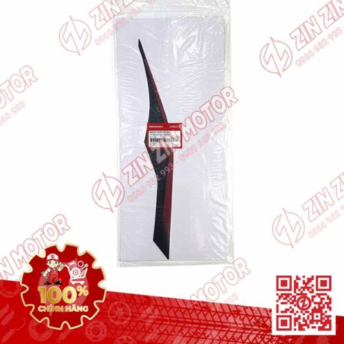 Alternative view of Tem Ốp Sườn Sau Phải SH 2024, SH 160i 2024, SH125i 2024 Đỏ Nền Đen 86836K0RV60ZA Chính Hãng