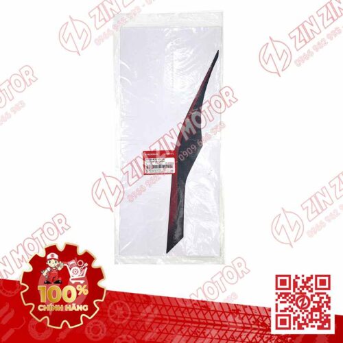 Alternative view of Tem Ốp Sườn Sau Trái SH 2024, SH 160i 2024, SH125i 2024 Đỏ Nền Đen 86836K0RV60ZA Chính Hãng