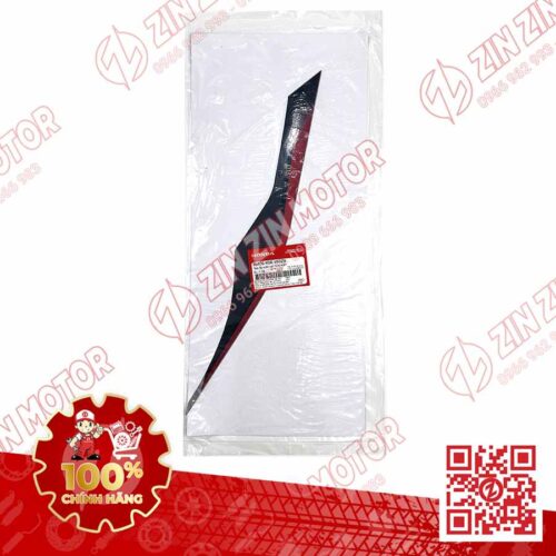 Alternative view of Tem Ốp Sườn Sau Trái SH 2024, SH 160i 2024, SH125i 2024 Đỏ Nền Xám 86836K0RV60ZB Chính Hãng