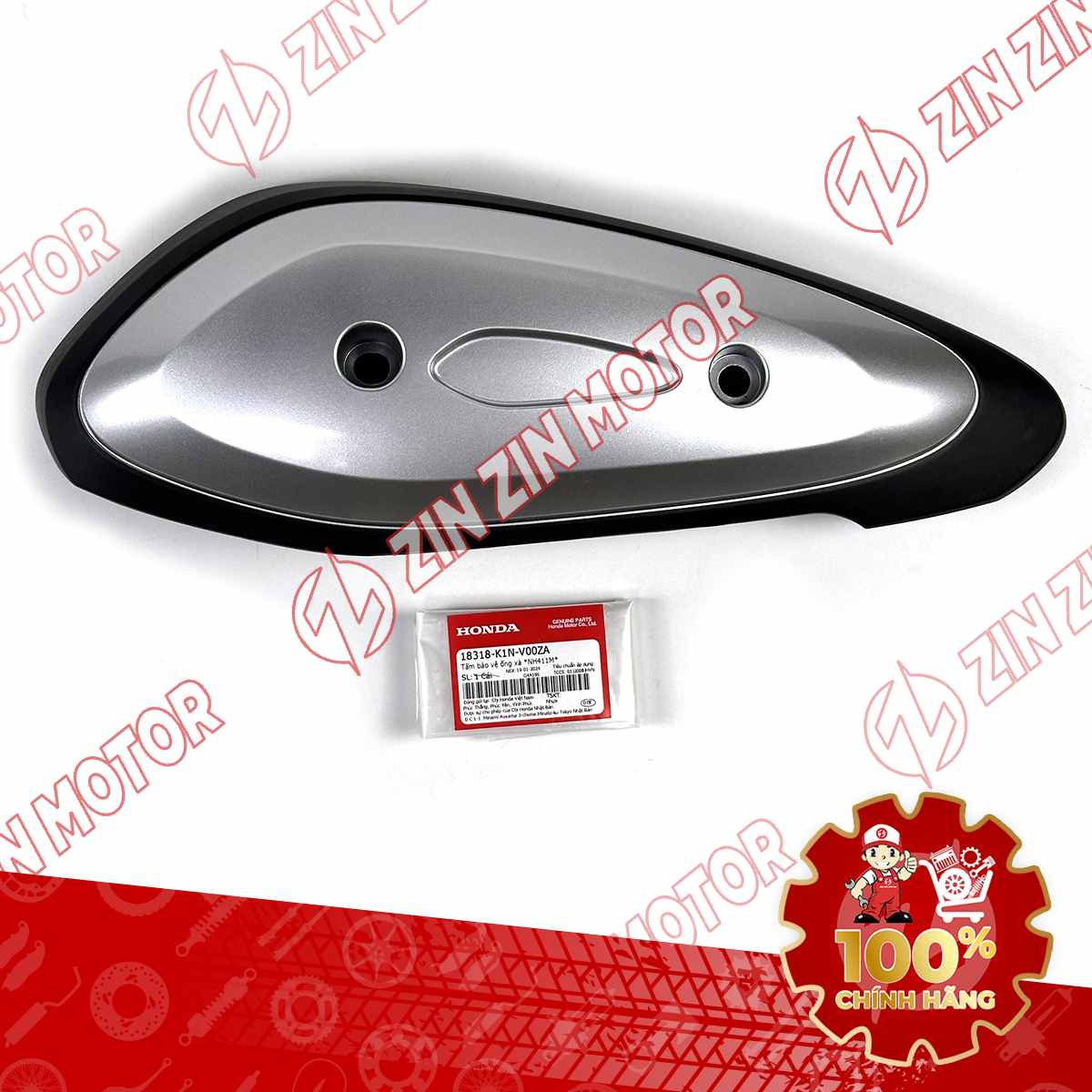 ỐP PÔ SH MODE 2020 2021 2022 2023 2024 MÀU BẠC 18318K1NV00ZA CHÍNH HÃNG