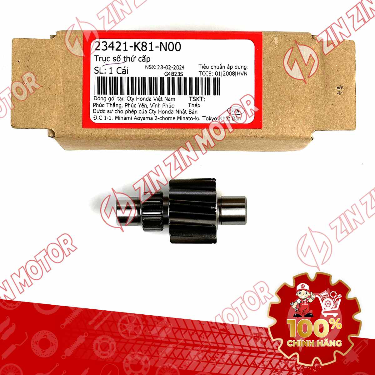 TRỤC THỨ CẤP 12T, NHÔNG SỐ, NHÔNG CỐT LAP VISION 2014 2015 2016 2017 2018 2019 2020 23421K81N00 CHÍNH HÃNG