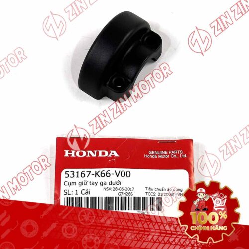 Alternative view of CỤM GIỮ TAY GA SH MODE 2020 - 2024 , SH 125/160i 2026 , AB 125/160 2026 MIẾNG TRÊN 53167K66V00 CHÍNH HÃNG