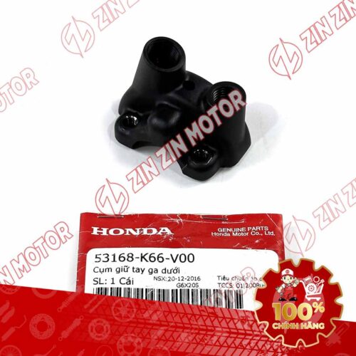 Alternative view of CỤM GIỮ TAY GA SH MODE 2020 - 2024, SH 125/160i 2026 MIẾNG DƯỚI 53168K66V00 CHÍNH HÃNG