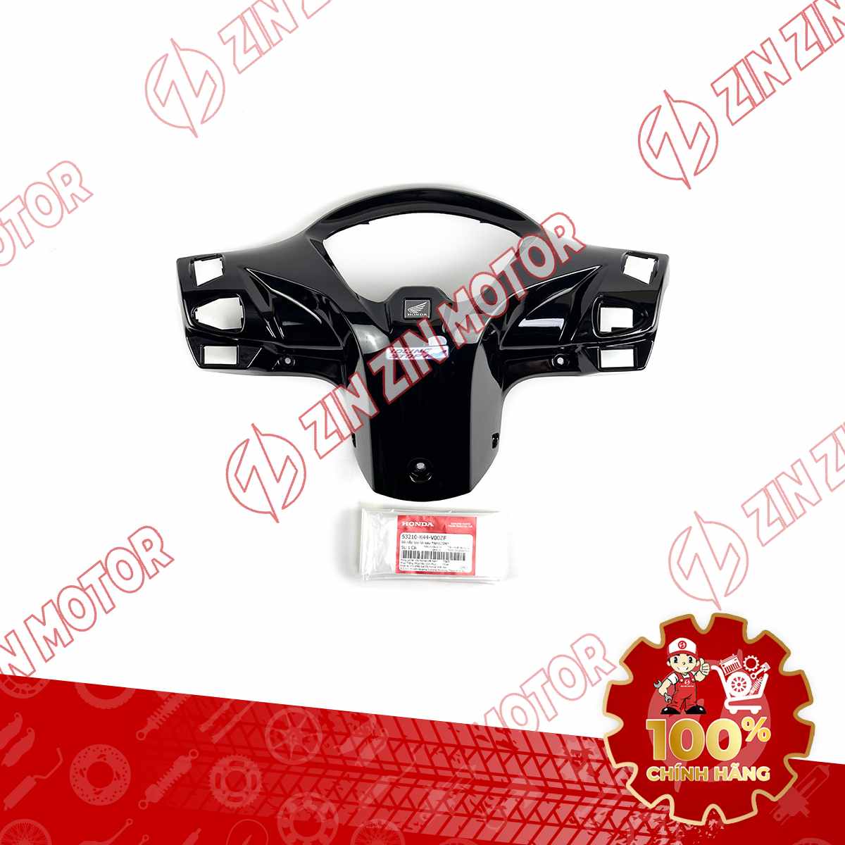 NẮP SAU TAY LÁI, BỢ CỔ VISION 2014 2015 2016 2017 2018 2019 2020 ĐEN BÓNG *NHB25M* 53210K44V00ZF CHÍNH HÃNG