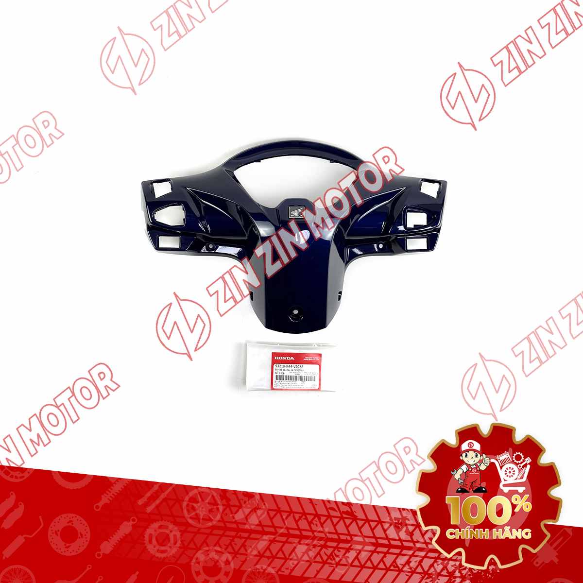 NẮP SAU TAY LÁI, BỢ CỔ VISION 2014 2015 2016 2017 2018 2019 2020 XANH ĐẬM *PB390M* 53210K44V20ZE CHÍNH HÃNG
