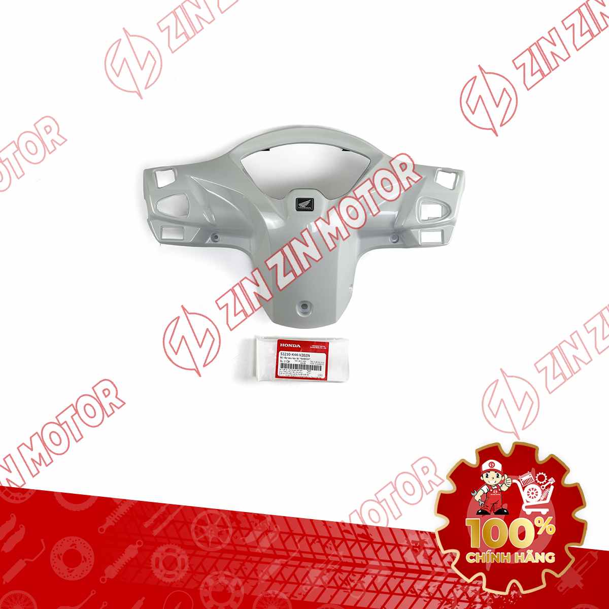NẮP SAU TAY LÁI, BỢ CỔ VISION 2014 2015 2016 2017 2018 2019 2020 TRẮNG *NHB55P* 53210K44V20ZN CHÍNH HÃNG