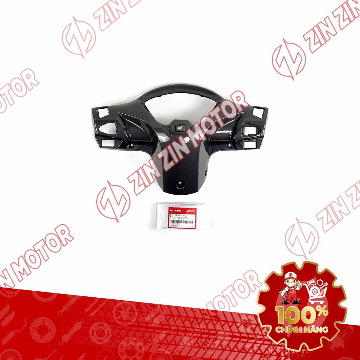 NẮP SAU TAY LÁI, BỢ CỔ VISION 2014 2015 2016 2017 2018 2019 2020 XÁM 201819 *NHC23M* 53210K44V20ZQ CHÍNH HÃNG