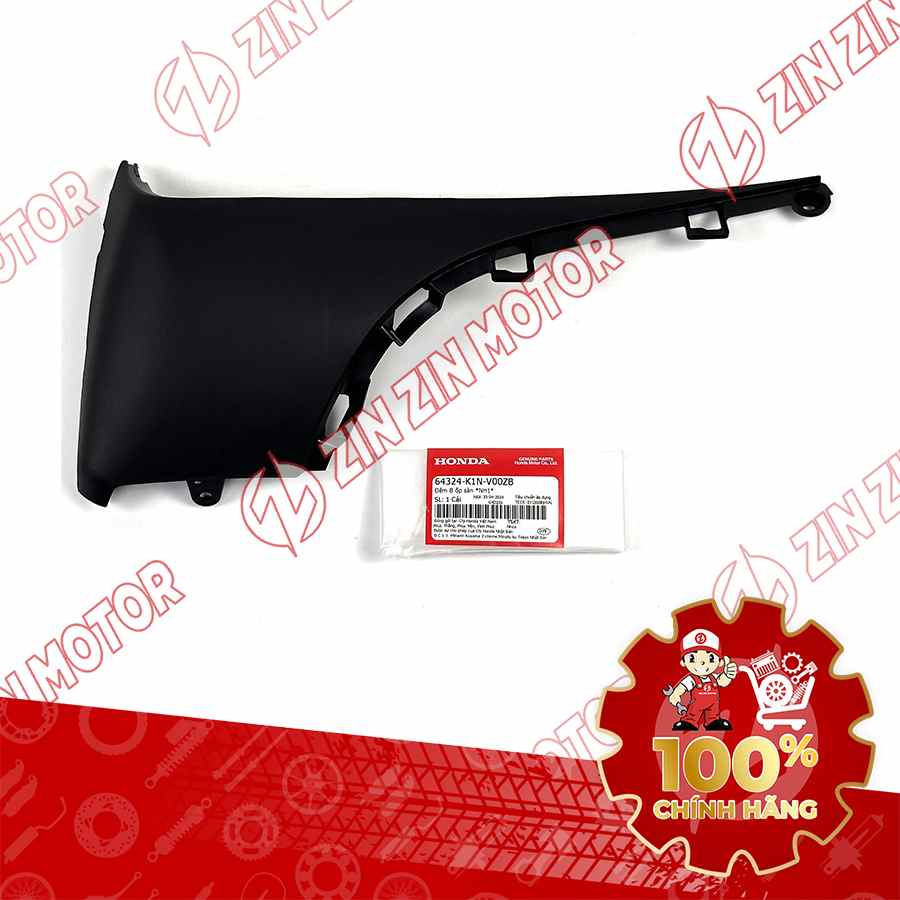 NHỰA NHÁM ĐỆM A ỐP SÀN ĐỂ CHÂN SH MODE 2020 2021 2022 2023 2024 TRÁI ĐEN 64324K1NV00ZB CHÍNH HÃNG