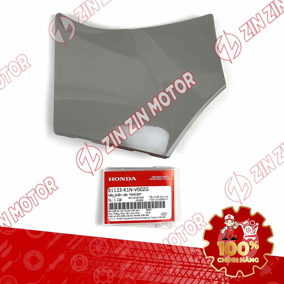 NẮP KHẨN CẤP SH MODE 2020 2021 2022 2023 2024 XÁM XI MĂNG 81133K1NV00ZG CHÍNH HÃNG