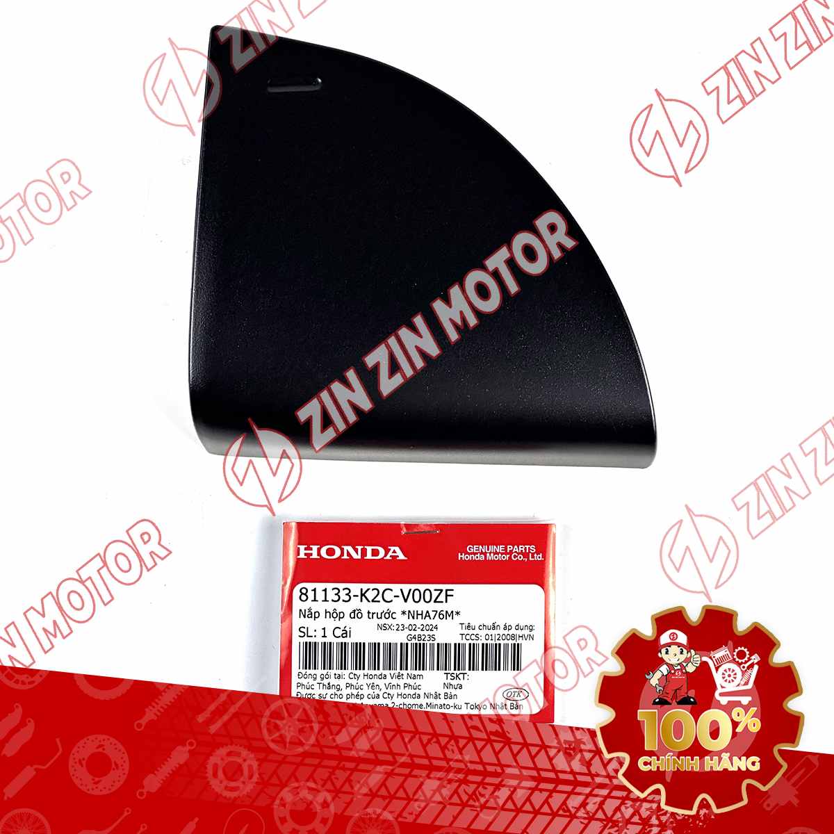 NẮP HỘP ĐỒ TRƯỚC VISION 2021 2022 2023 2024 2025 2026 ĐEN NHÁM *NHA76M* 81133K2CV00ZF CHÍNH HÃNG