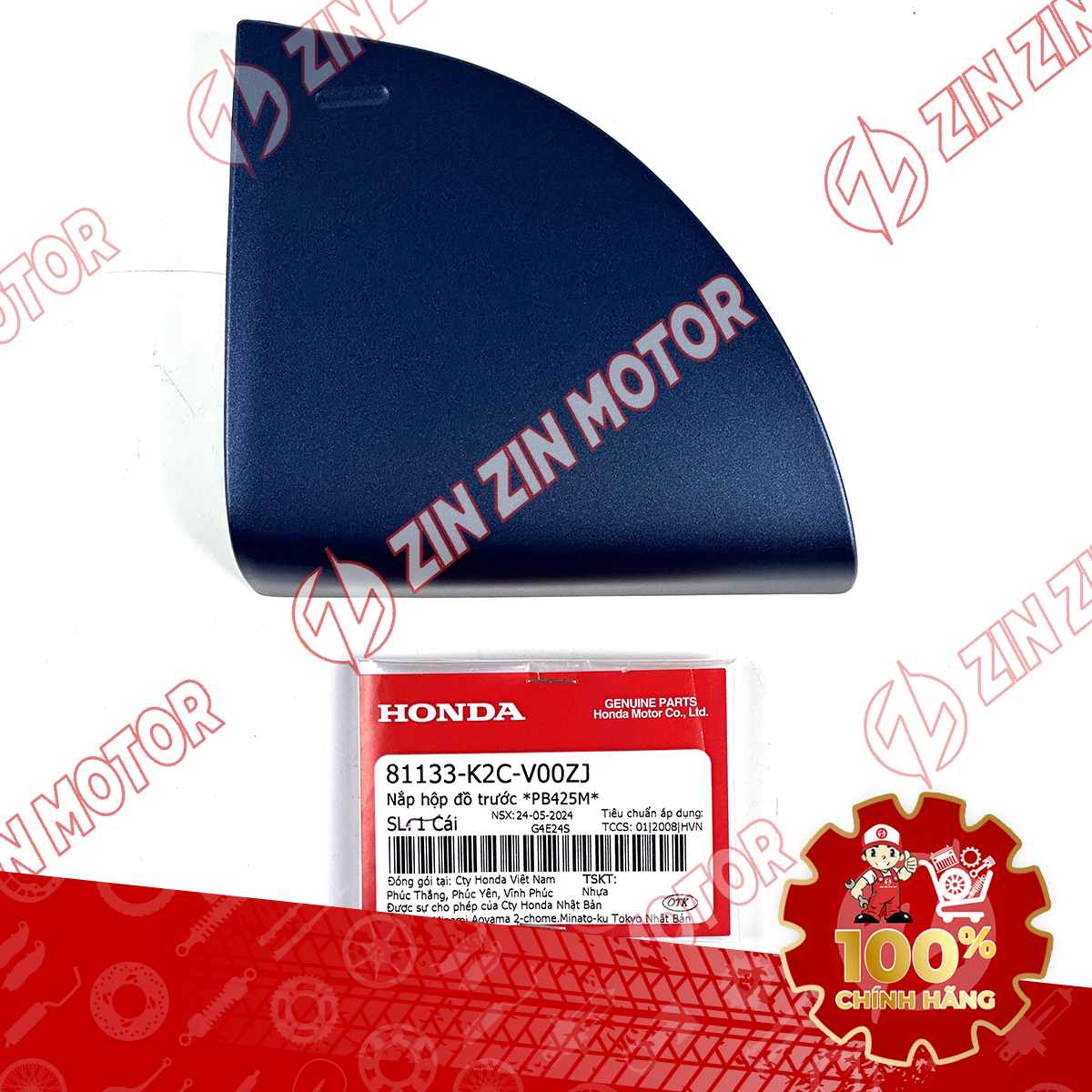 NẮP HỘP ĐỒ TRƯỚC VISION  2021 2022 2023 2024 XANH NHÁM *PB425M* 81133K2CV00ZJ CHÍNH HÃNG