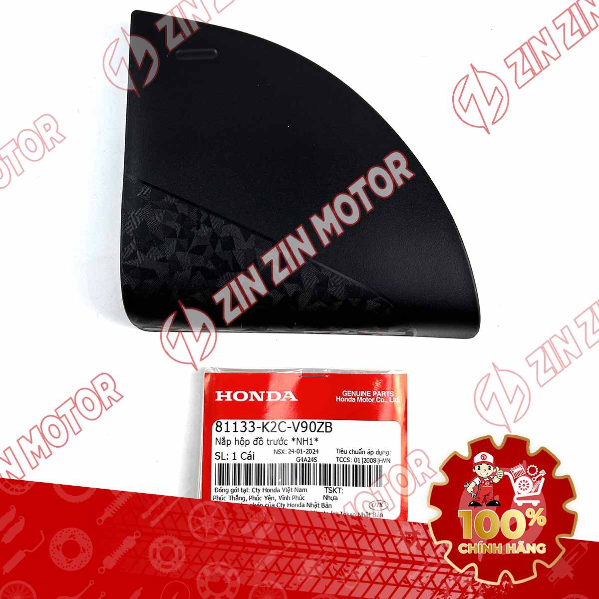 NẮP HỘP ĐỒ TRƯỚC VISION 2021 2022 2023 2024 2025 2026 ĐEN CÓ HOA VĂN *NH1* 81133K2CV00ZQ CHÍNH HÃNG