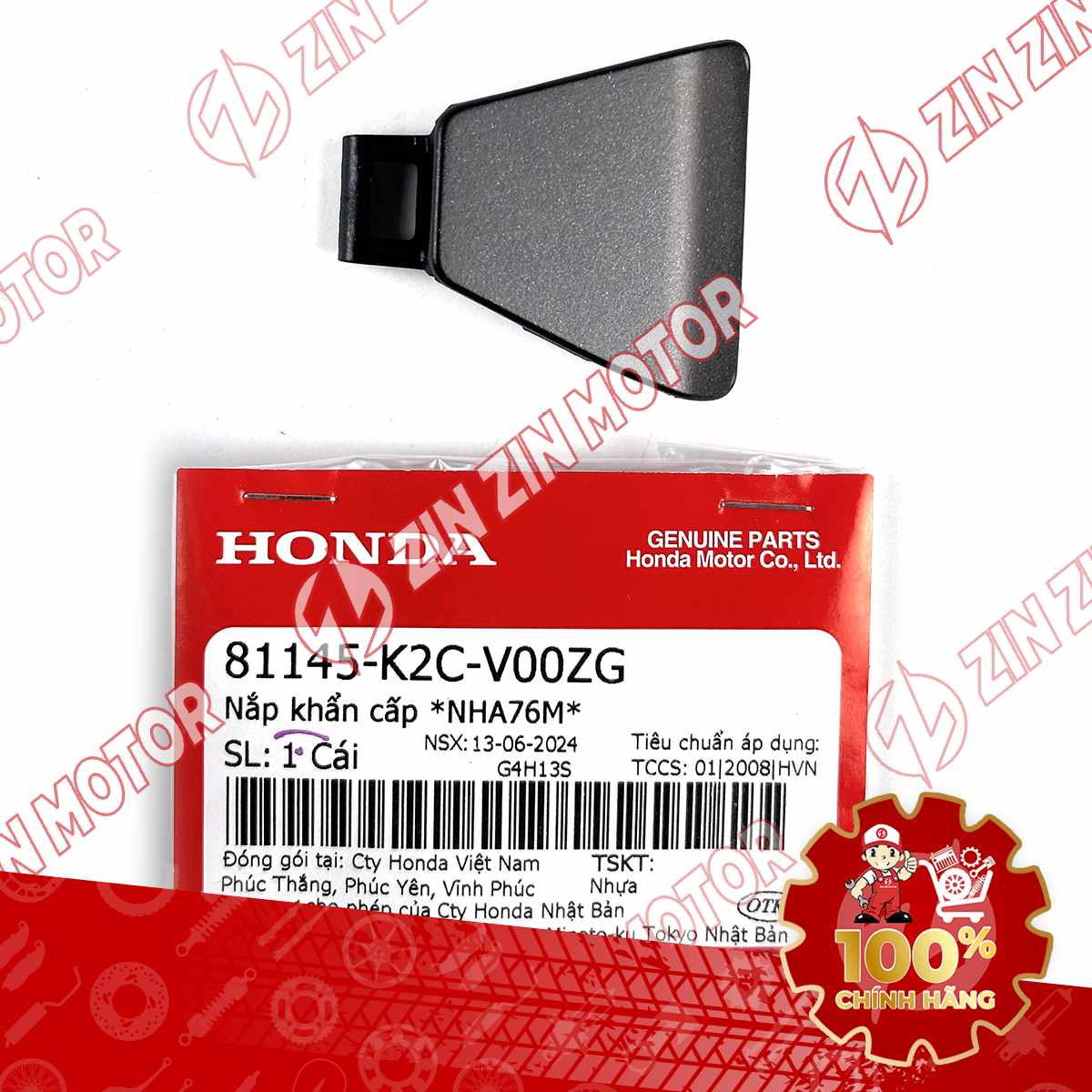 NẮP KHẨN CẤP VISION 2021 2022 2023 2024 2025 2026 ĐEN NHÁM *NHA76M* 81145K2CV00ZG CHÍNH HÃNG