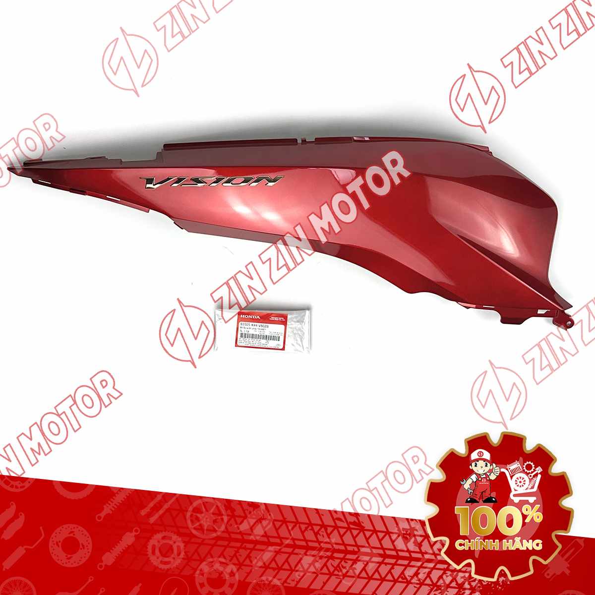 ỐP THÂN PHẢI, ỐP SƯỜN VISION 2014 2015 2016 2017 2018 2019 2020 ĐỎ TƯƠI TEM VÀNG 83505K44V80ZB CHÍNH HÃNG