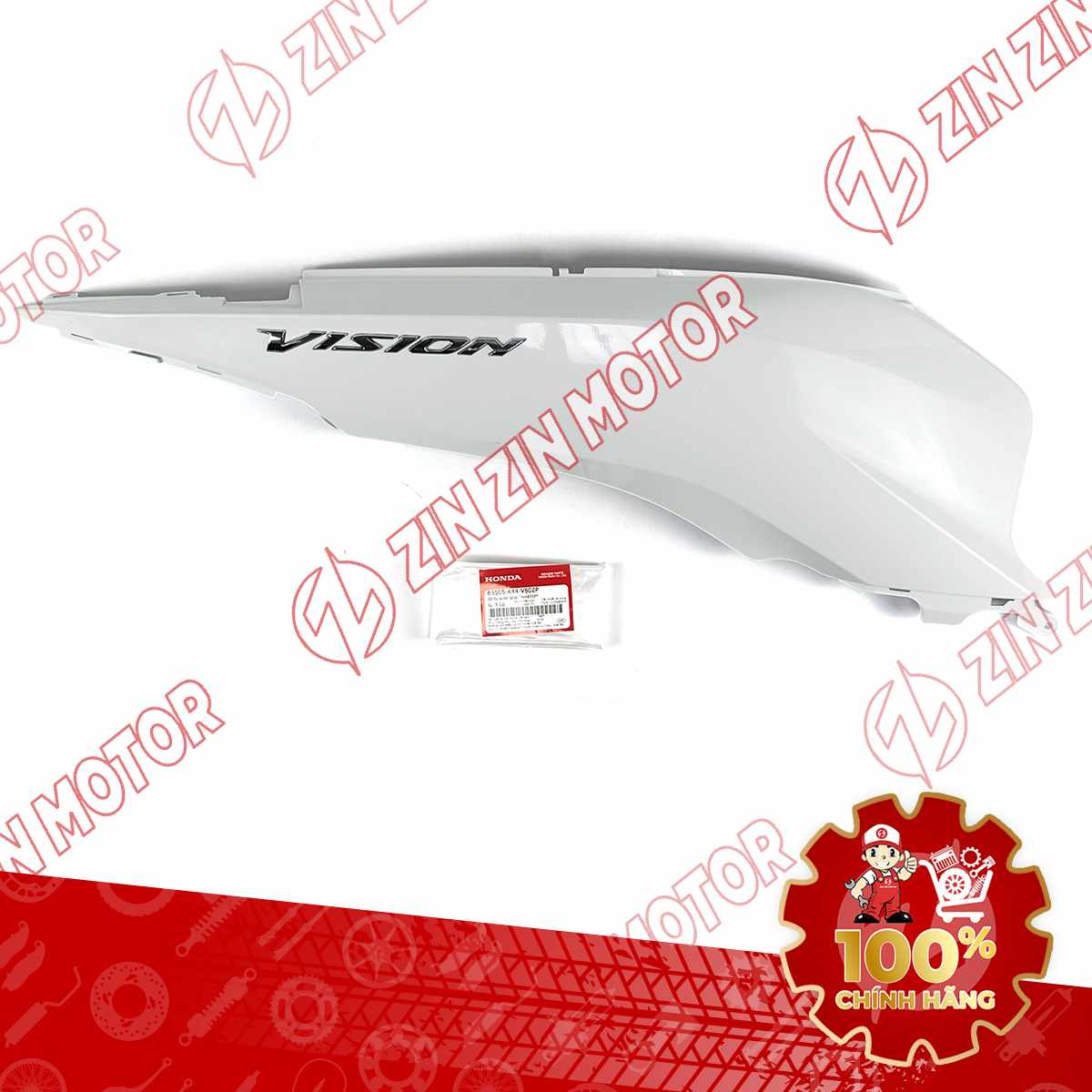ỐP THÂN PHẢI, ỐP SƯỜN VISION 2014 2015 2016 2017 2018 2019 2020 TRẮNG TEM BẠC*NHP55P* 83505K44V80ZP CHÍNH HÃNG