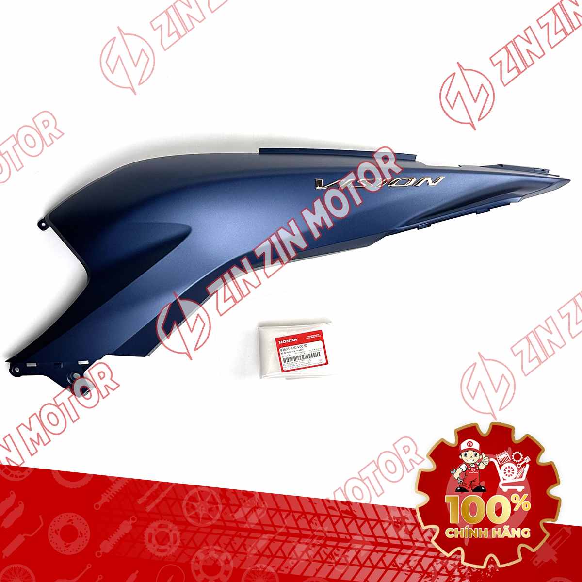 ỐP THÂN TRÁI, ỐP SƯỜN VISION 2021 2022 2023 2024 XANH NHÁM *PB425* 83605K2CV00ZD CHÍNH HÃNG