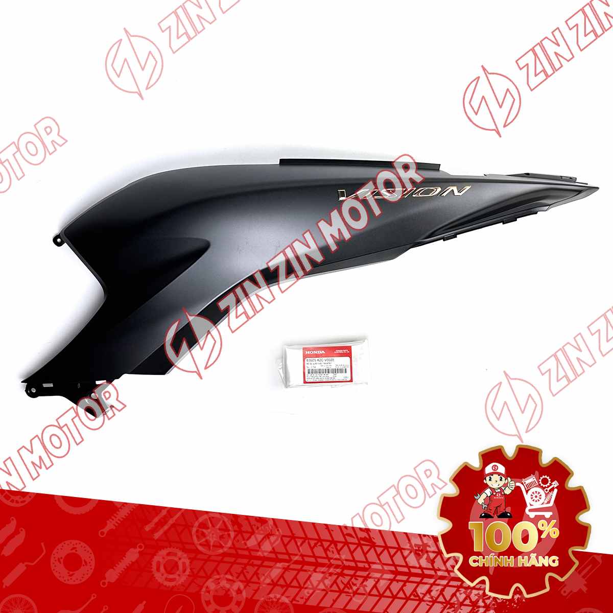 ỐP THÂN TRÁI, ỐP SƯỜN VISION 2021 2022 2023 2024 ĐEN NHÁM *NHA76M* 83605K2CV00ZE CHÍNH HÃNG