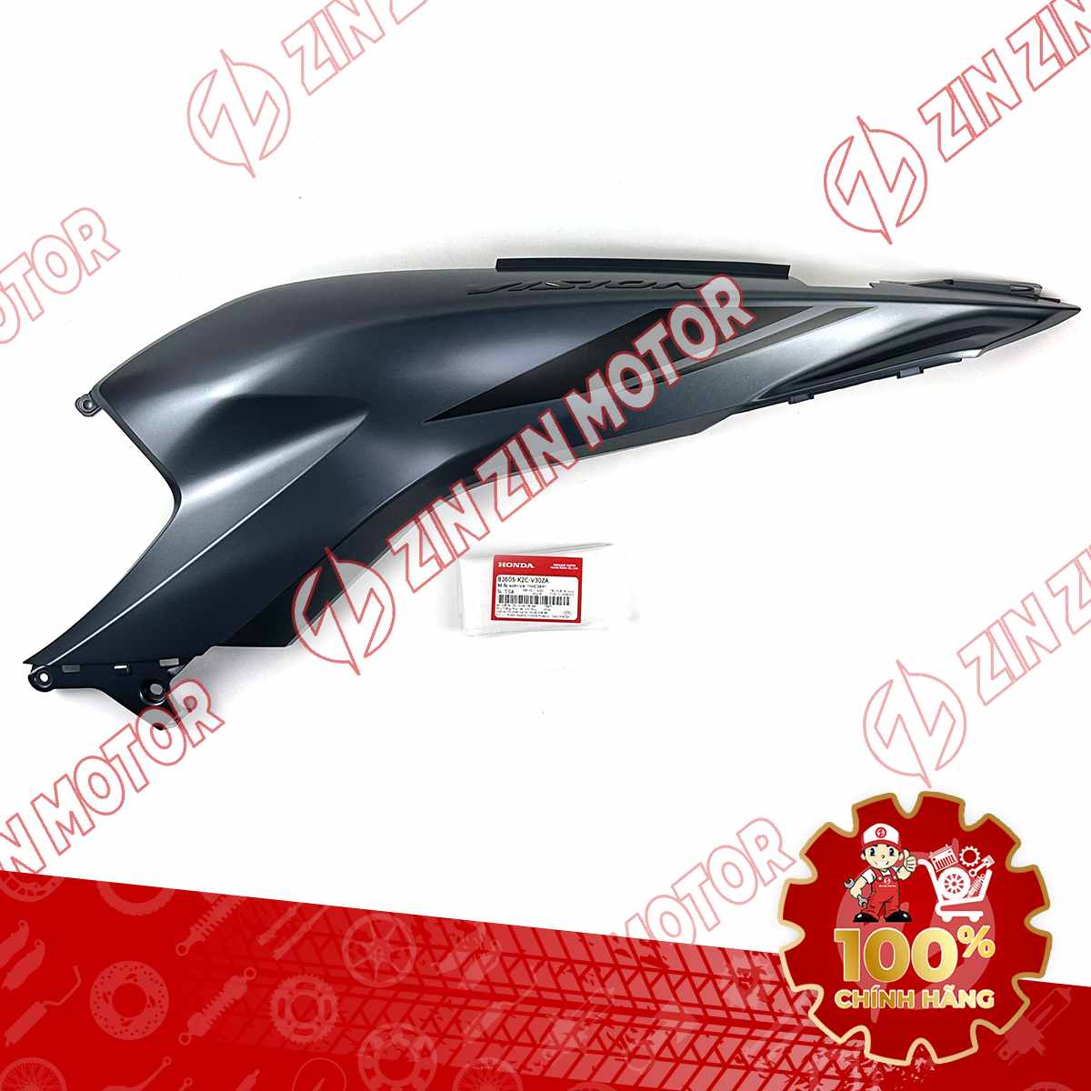 ỐP THÂN TRÁI, ỐP SƯỜN VISION 2021 2022 2023 2024 XANH XÁM *NHC34M* 83605K2CV30ZA CHÍNH HÃNG