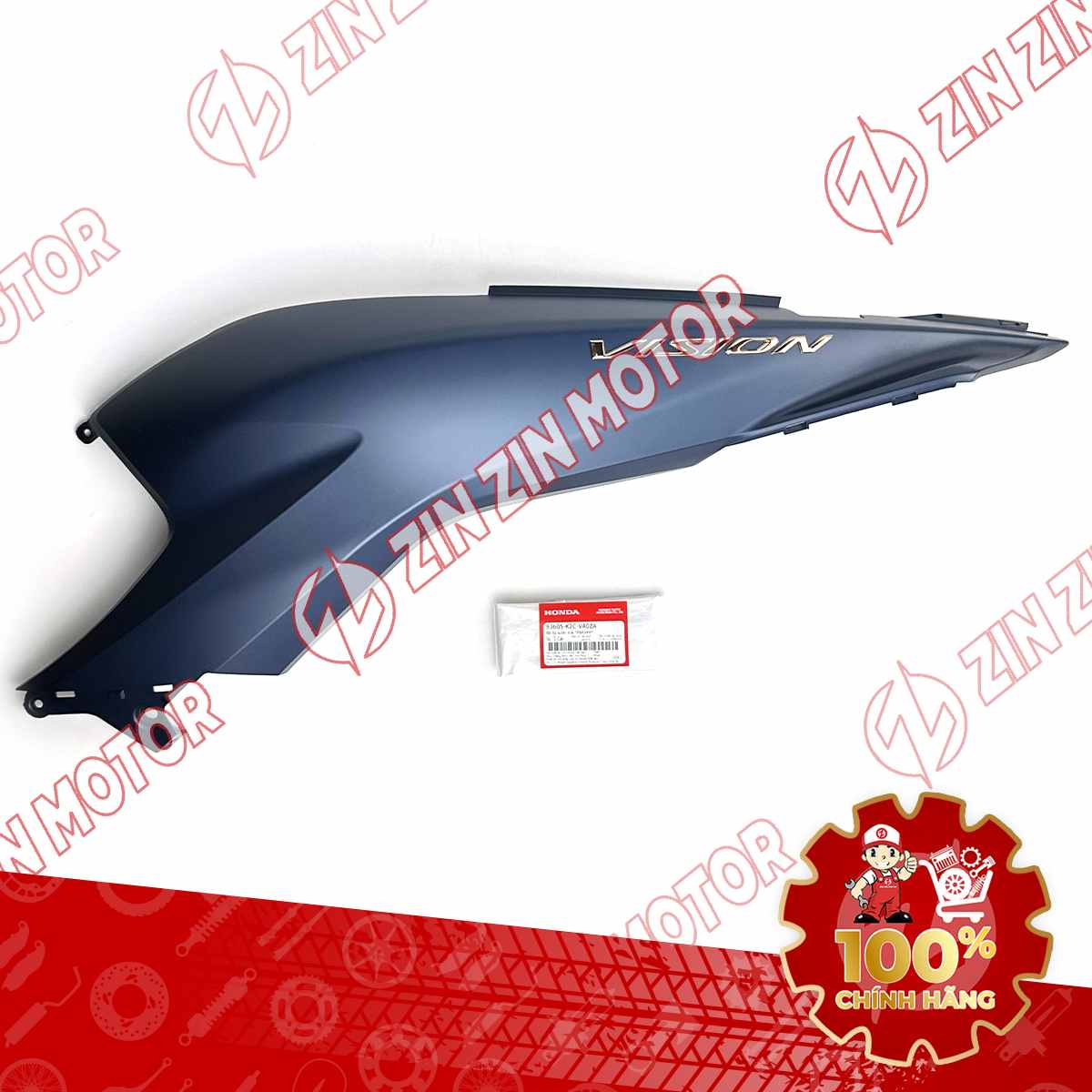 ỐP THÂN TRÁI, ỐP SƯỜN VISION 2021 2022 2023 2024 XANH XÁM *PB434M* 83605K2CVA0ZA CHÍNH HÃNG