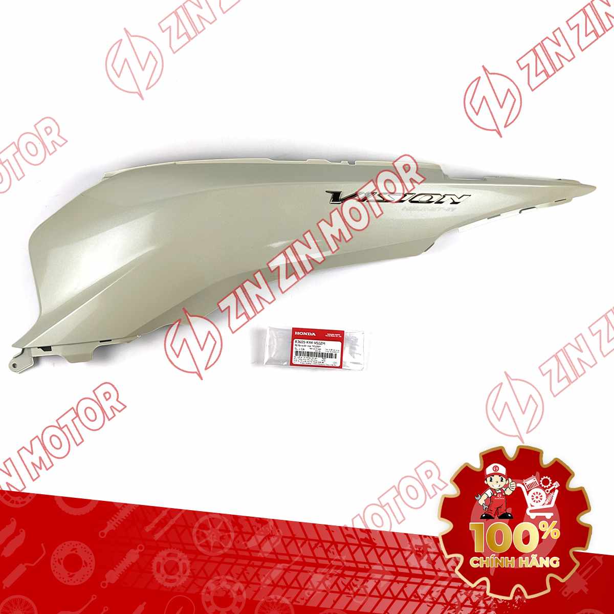 ỐP THÂN TRÁI, ỐP SƯỜN VISION 2014 2015 2016 2017 2018 2019 2020 TRẮNG NGÀ 83605K44V80ZM CHÍNH HÃNG