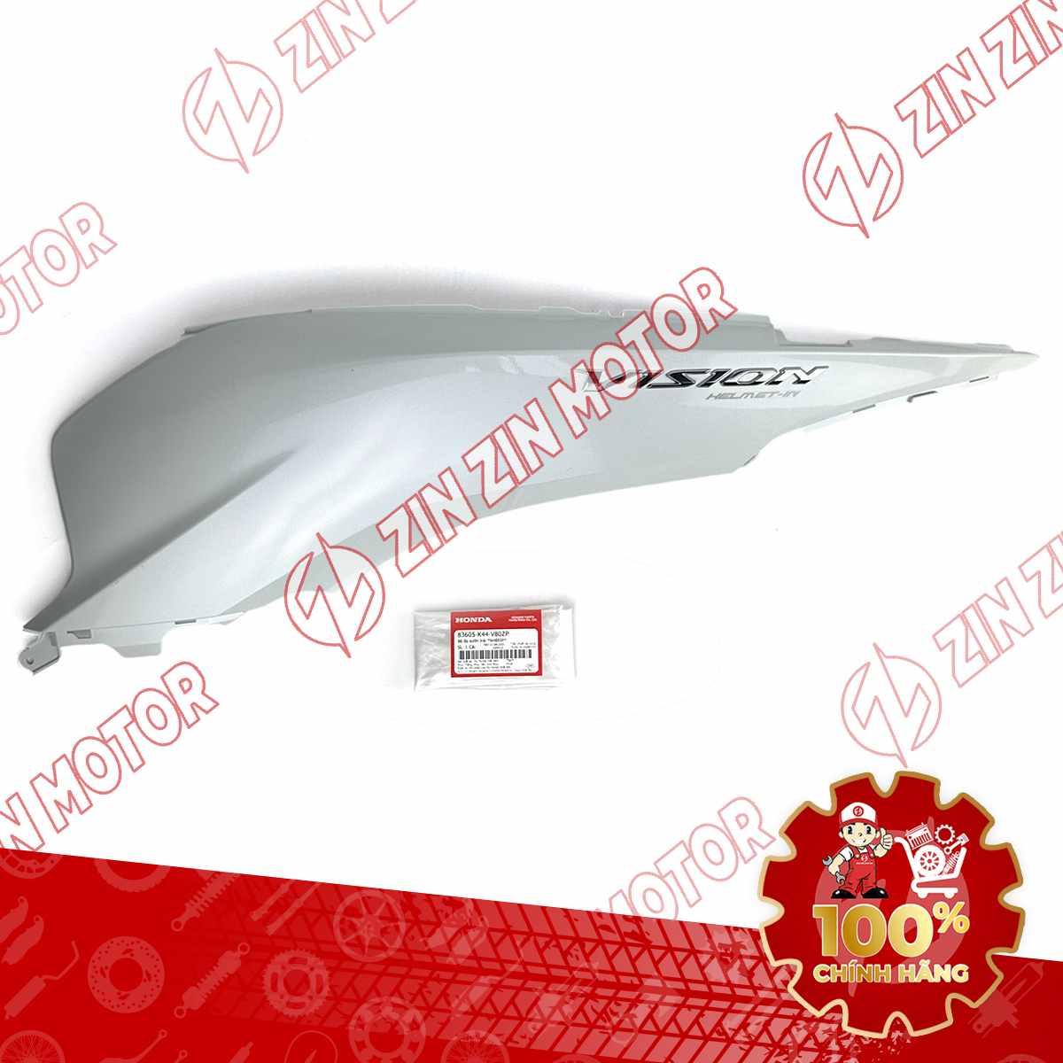 ỐP THÂN TRÁI, ỐP SƯỜN VISION 2014 2015 2016 2017 2018 2019 2020 TRẮNG TEM BẠC*NHP55P* 83605K44V80ZP CHÍNH HÃNG