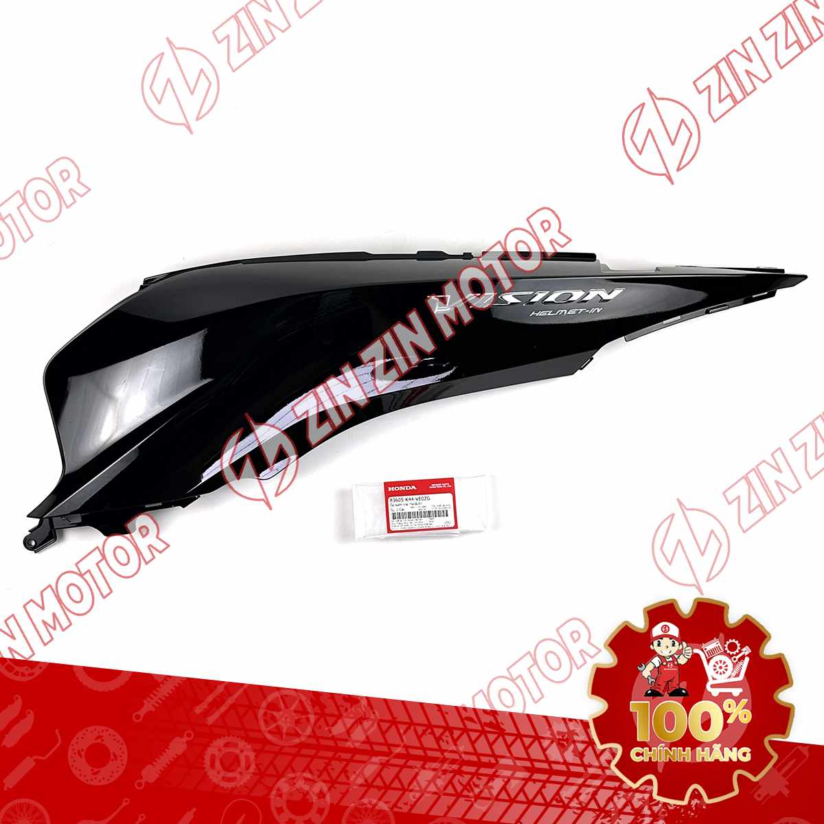 ỐP THÂN TRÁI, ỐP SƯỜN VISION 2014 2015 2016 2017 2018 2019 2020 ĐEN TEM BẠC *NHB25M* 83605K44VE0ZG CHÍNH HÃNG
