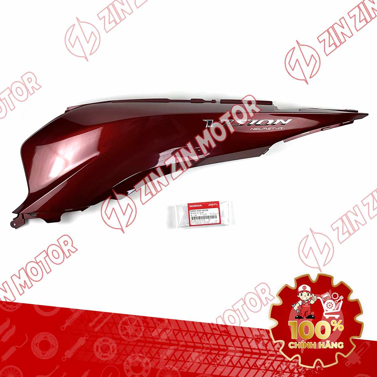 ỐP THÂN TRÁI, ỐP SƯỜN VISION 2014 2015 2016 2017 2018 2019 2020 ĐỎ ĐÔ TEM BẠC 83605K44VE0ZK CHÍNH HÃNG