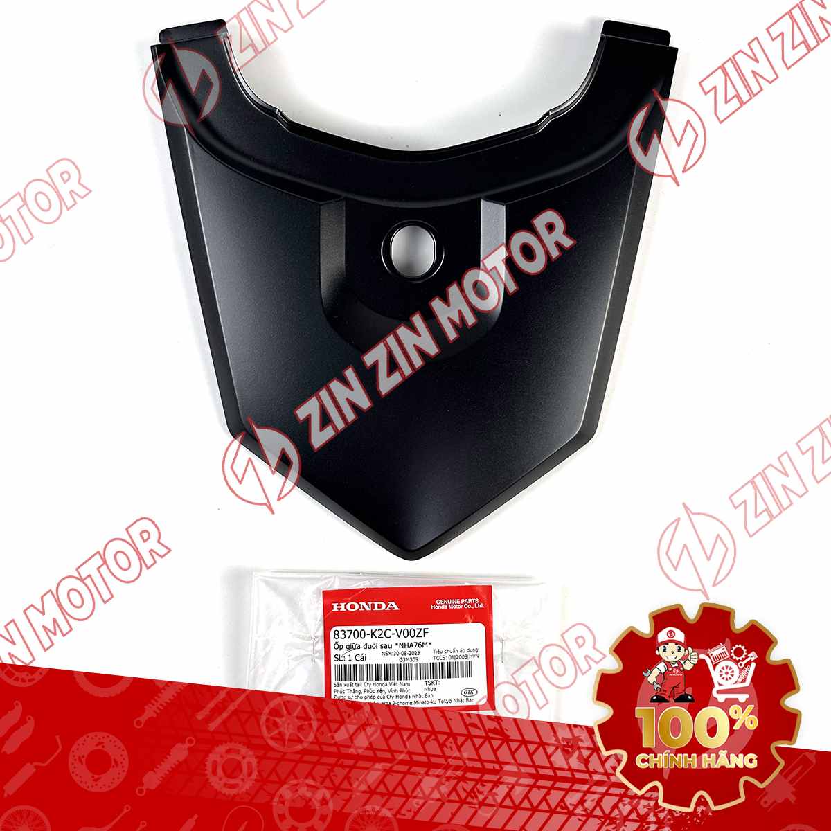 MU RÙA, NẮP ỐP ĐUÔI SAU VISION 2021 2022 2023 2024 2025 2026 ĐEN NHÁM *NHA76M* 83700K2CV00ZF CHÍNH HÃNG