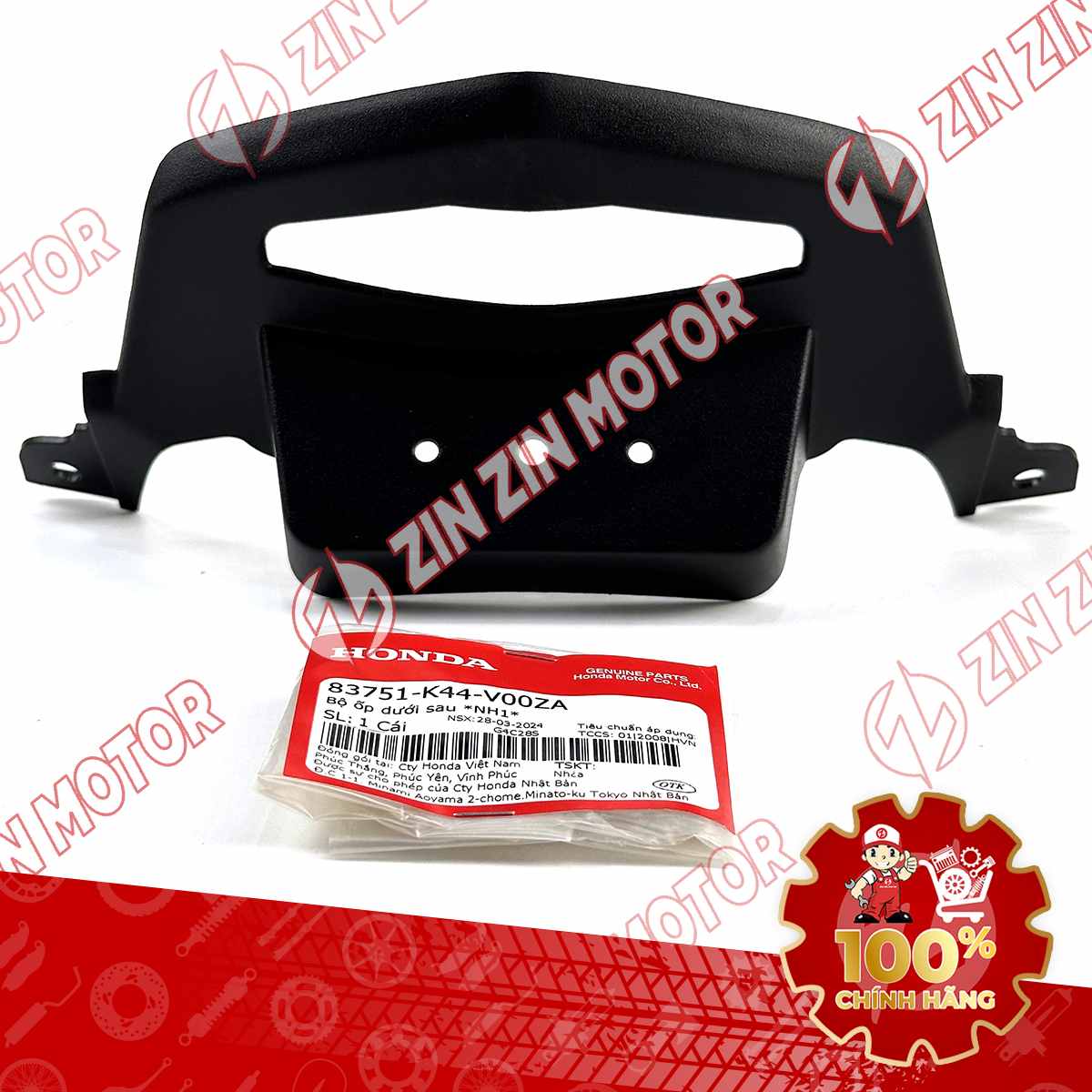 NHỰA NHÁM ỐP ĐUÔI ĐÈN SAU VISION 2014 2015 2016 2017 2018 2019 2020 83751K44V00ZA CHÍNH HÃNG