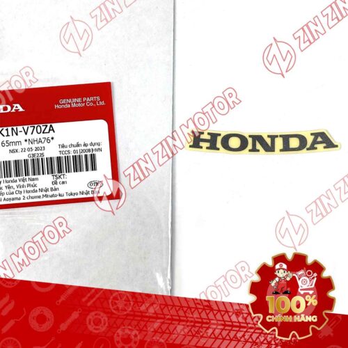TEM CHỮ HONDA, TEM MẶT NẠ SH MODE 2020 - 2024 , SH 125/160i 2026 65MM MÀU TRẮNG 86101K1NV70ZA CHÍNH HÃNG