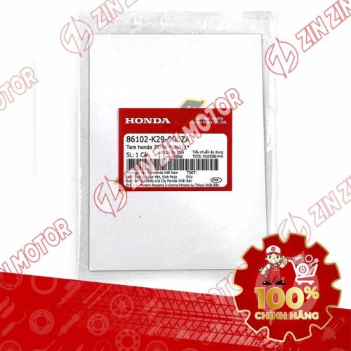 Alternative view of TEM CHỮ HONDA, TEM DÈ SAU SH MODE 2020 2021 2022 2023 2024 75MM  86102K29900ZA CHÍNH HÃNG