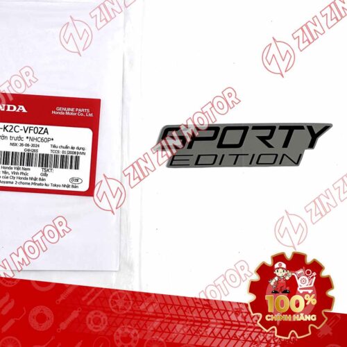 TEM CÁNH YẾM VISION 2021 2022 2023 2024 CHỮ SPORTY EDITION ĐEN 86645K2CVF0ZA CHÍNH HÃNG