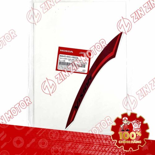 Alternative view of TEM CÁNH YẾM VISION 2018 2019 2020 TRÁI ĐỎ - MIẾNG TRÊN (BẢN TRẮNG SMARTKEY) 86646K44V90ZA CHÍNH HÃNG