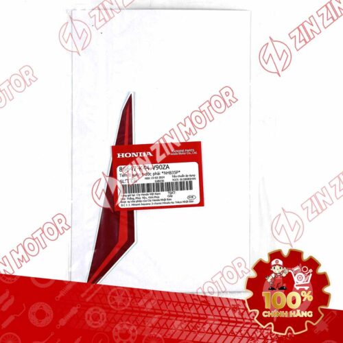 Alternative view of TEM CÁNH YẾM VISION 2018 2019 2020 PHẢI ĐỎ - MIẾNG DƯỚI (BẢN TRẮNG SMARTKEY) 86647K44V90ZA CHÍNH HÃNG