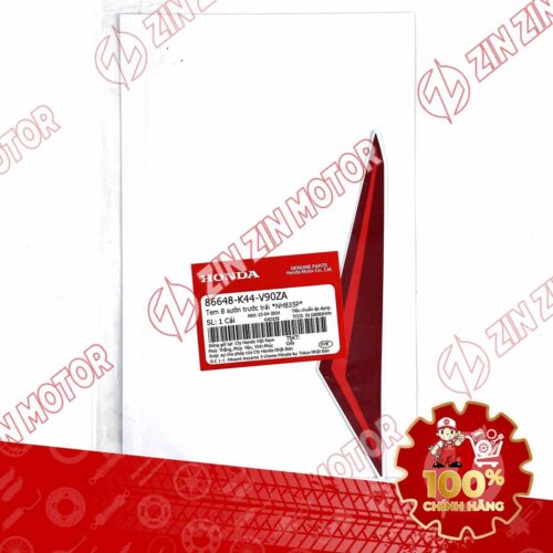 Alternative view of TEM CÁNH YẾM VISION 2018 2019 2020 TRÁI ĐỎ - MIẾNG DƯỚI (BẢN TRẮNG SMARTKEY) 86648K44V90ZA CHÍNH HÃNG