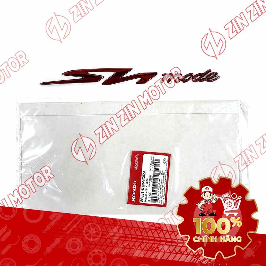 TEM CHỮ NỔI SH MODE 2020 2021 2022 2023 2024 ĐỎ 86831K1NVG0ZA CHÍNH HÃNG