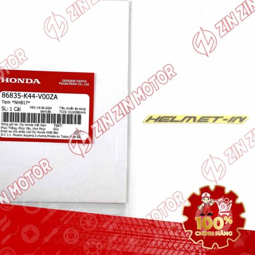 TEM HELMET IN VISION 2014 2015 2016 2017 2018 2019 2020 BẠC 86835K44V00ZA CHÍNH HÃNG