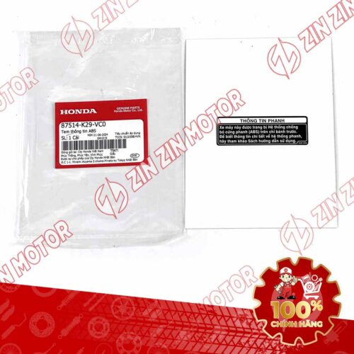 Alternative view of TEM THÔNG TIN ABS XE SH MODE 2020 2021 2022 2023 ĐỜI 2020-2023 87514K29VC0 CHÍNH HÃNG