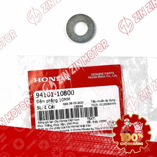 VÒNG ĐỆM PHẲNG CHỐNG ĐỨNG VISION 2014 - 2024 2026 , AIR BLADE, LEAD 125, SH, SH MODE, VARIO, CLICK 160 10MM 9410110800 CHÍNH HÃNG