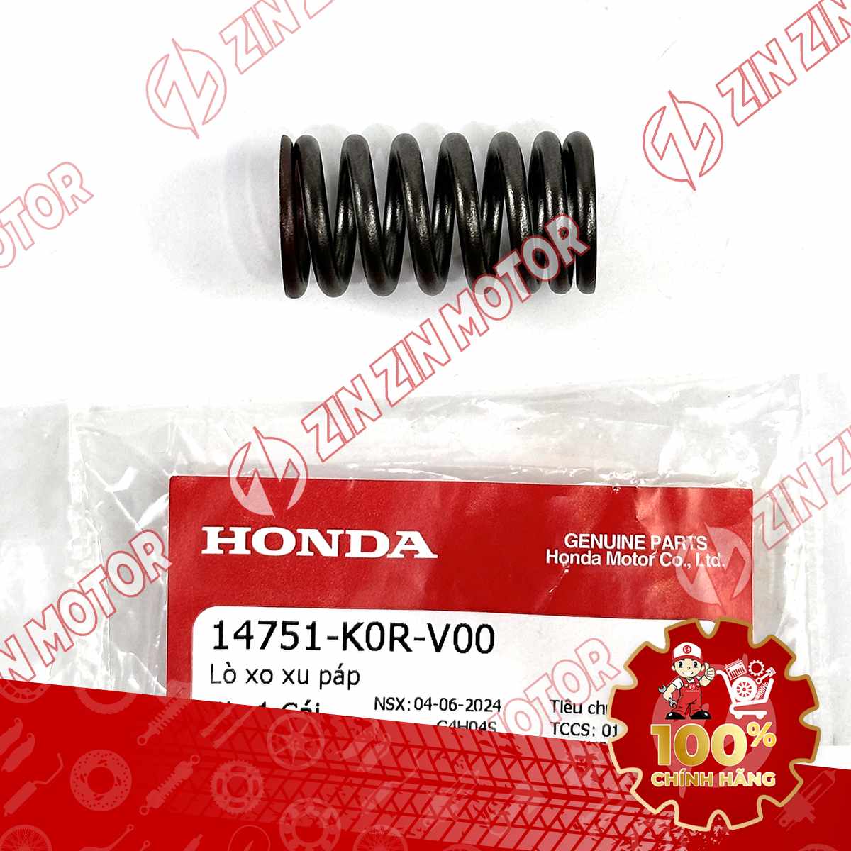 LÒ XO ĐẦU XUPAP AB 2022, AB 125/160 2026, LEAD 2021, SH 2020-2024, SH MODE 2020+, VARIO 160 2023, CLICK 160, SH 125/160 2026 14751K0RV00 CHÍNH HÃNG