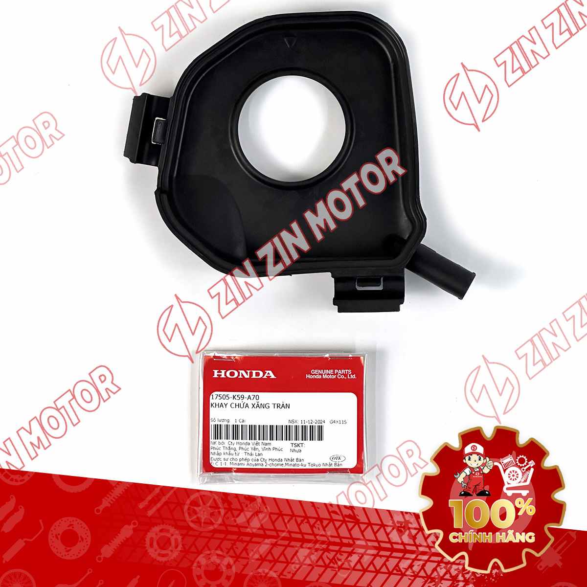 KHAY CHỨA XĂNG TRÀN, CAO SU BÌNH XĂNG VARIO 125 2023 2024 17505K59A70 CHÍNH HÃNG