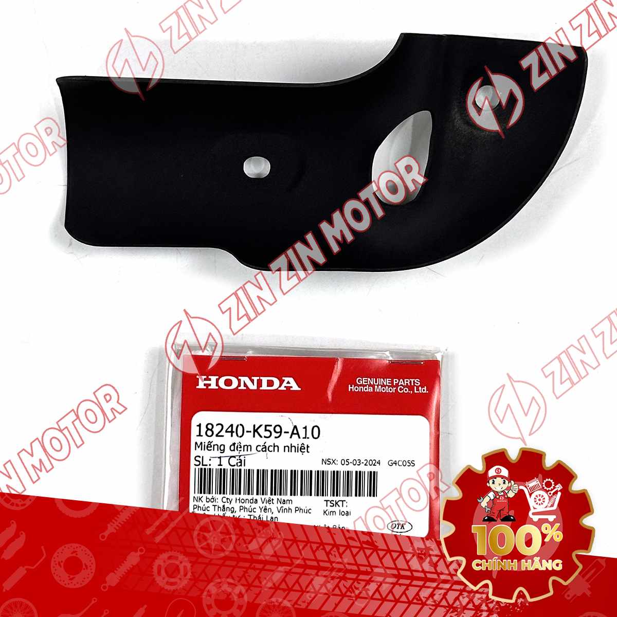 ỐP CỔ PÔ VARIO 125 2023 2024 18240K59A10 CHÍNH HÃNG