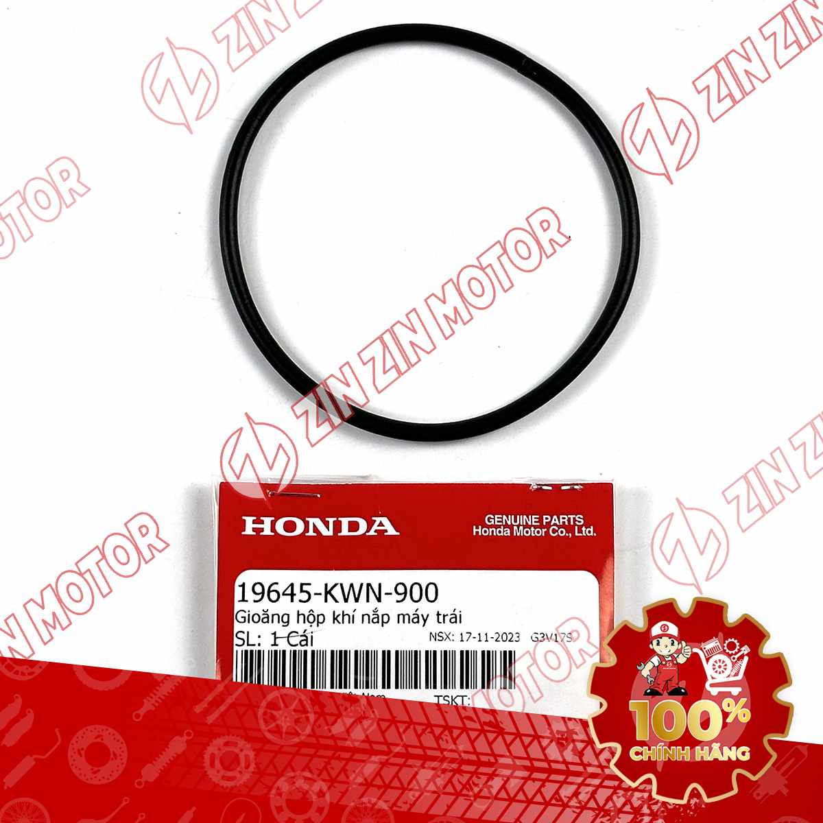 RON HỘP DẪN KHÍ NẮP MÁY TRÁI VARIO 125 2023 2024 19645KWN900 CHÍNH HÃNG