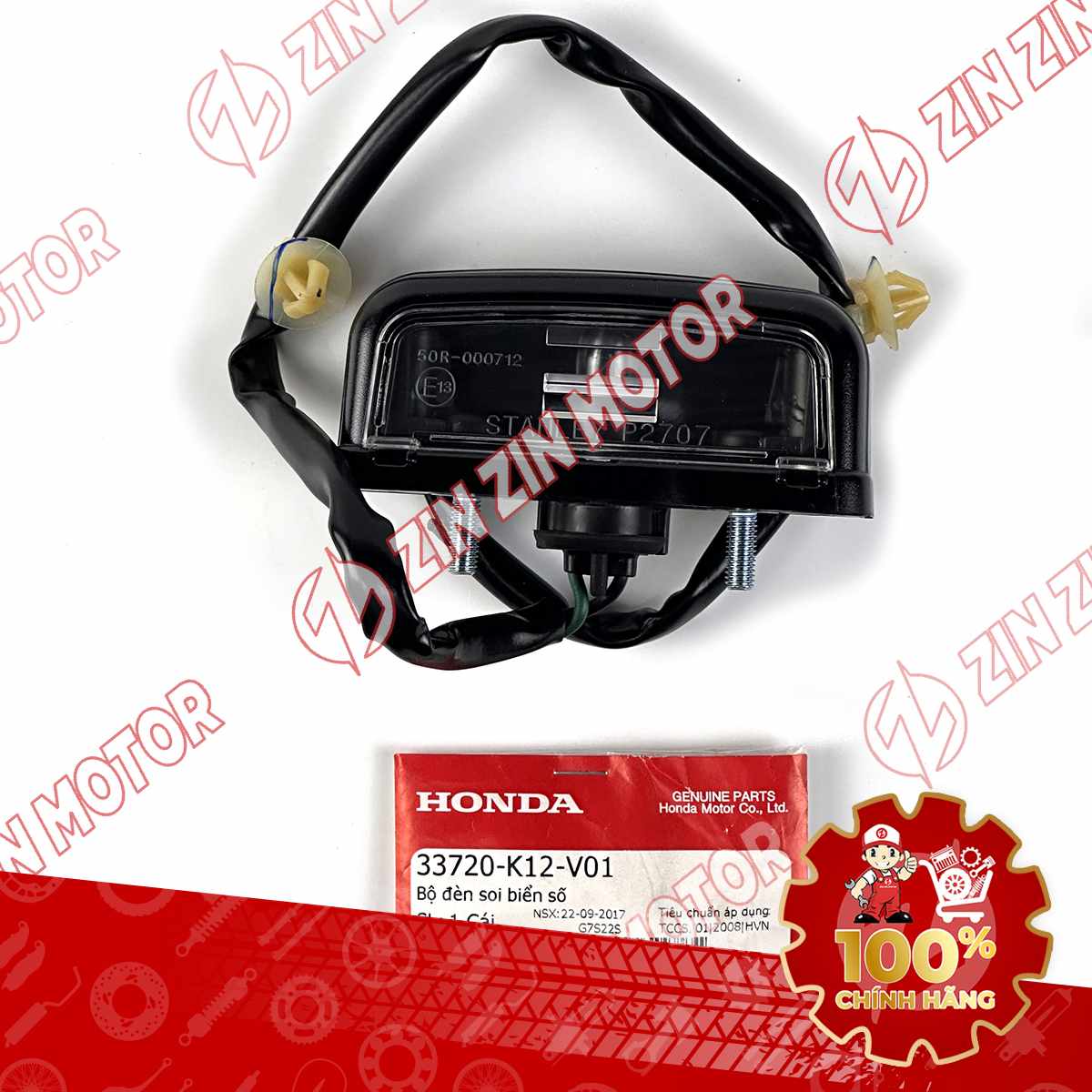 ĐÈN SOI BIỂN SỐ LEAD 125 2017-2024 33720K12V01 CHÍNH HÃNG