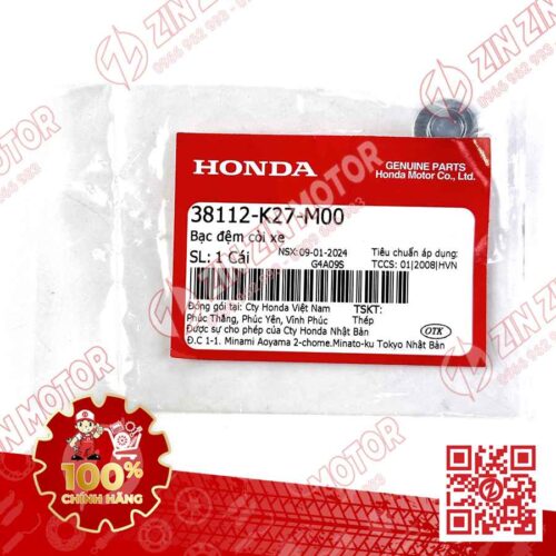 Alternative view of BẠC ĐỆM CÒI XE DÙNG CHUNG NHIỀU LOẠI XE HONDA 38112K27M00 CHÍNH HÃNG