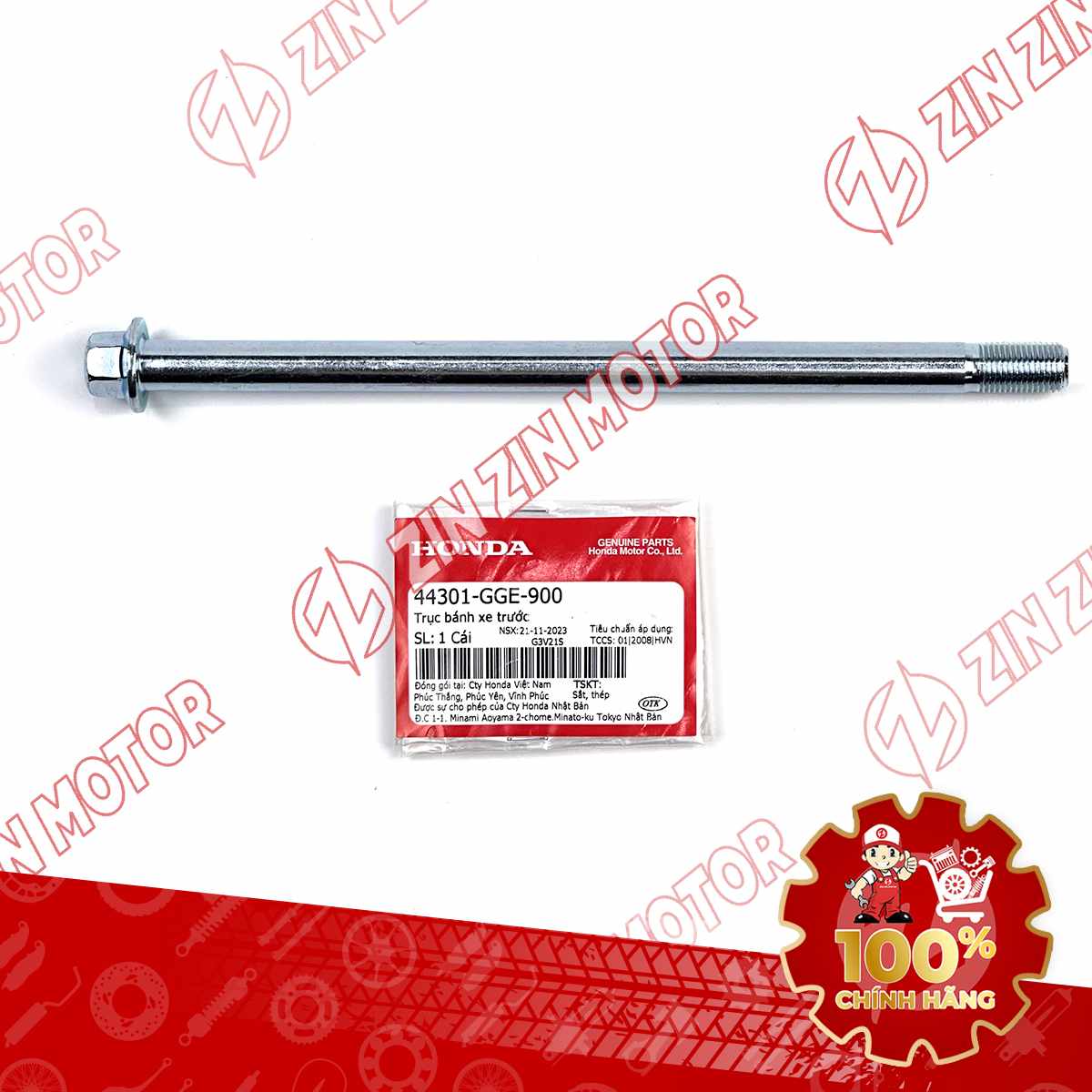 CỐT BÁNH TRƯỚC LEAD 125 2017-2022, LEAD 110 44301GGE900 CHÍNH HÃNG