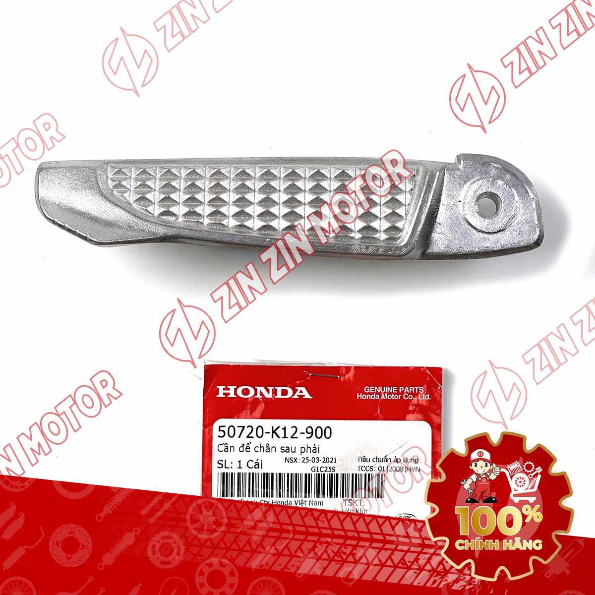 GÁC CHÂN SAU LEAD 125 2017 2018 2019 2020 BÊN PHẢI 50720K12900 CHÍNH HÃNG
